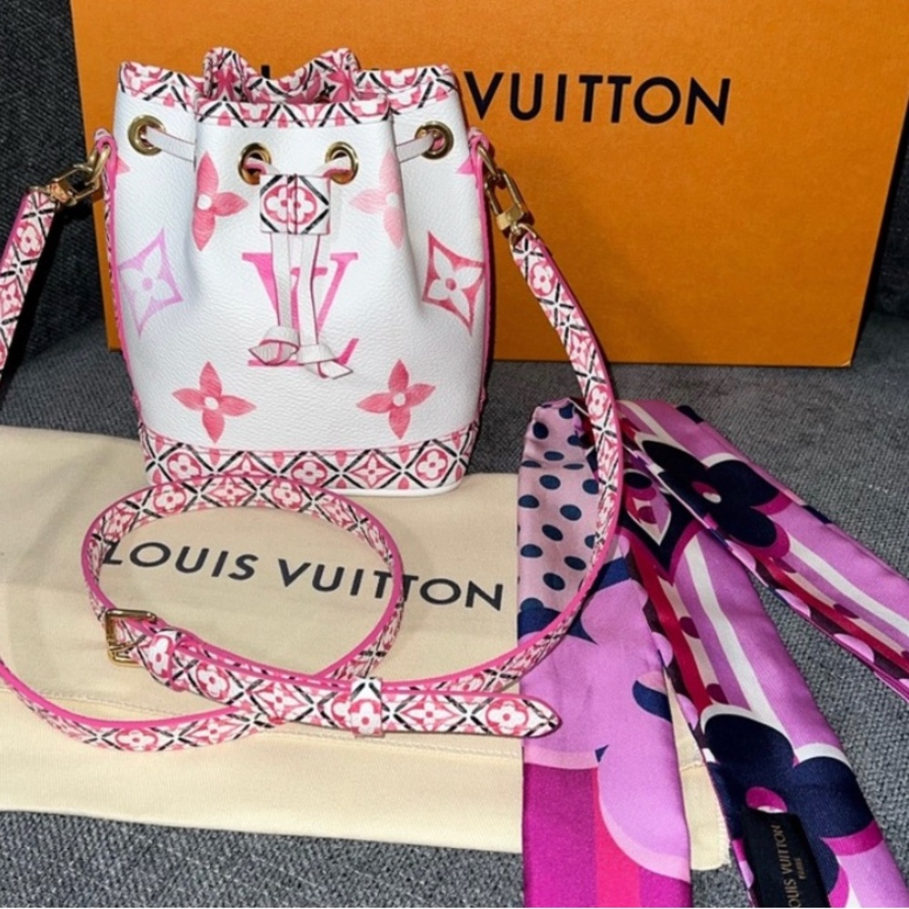 Louis Vuitton Nano Noe By the pool 2023 watercolor monogram bag- discont…